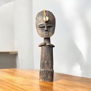 AFRICAN TRIBAL FERTILITY DOLL CARVED WOOD FIGURINE – VINTAGE